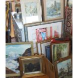 Twelve assorted paintings