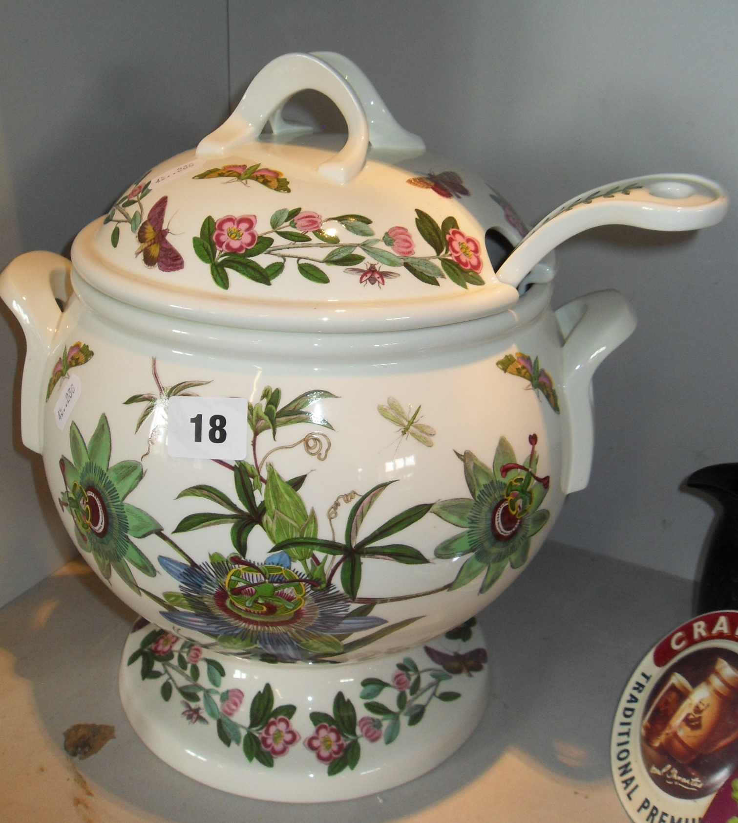 Portmeirion pottery Botanic Garden lidded soup tureen & ladle