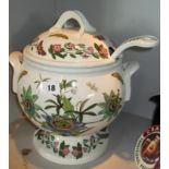 Portmeirion pottery Botanic Garden lidded soup tureen & ladle