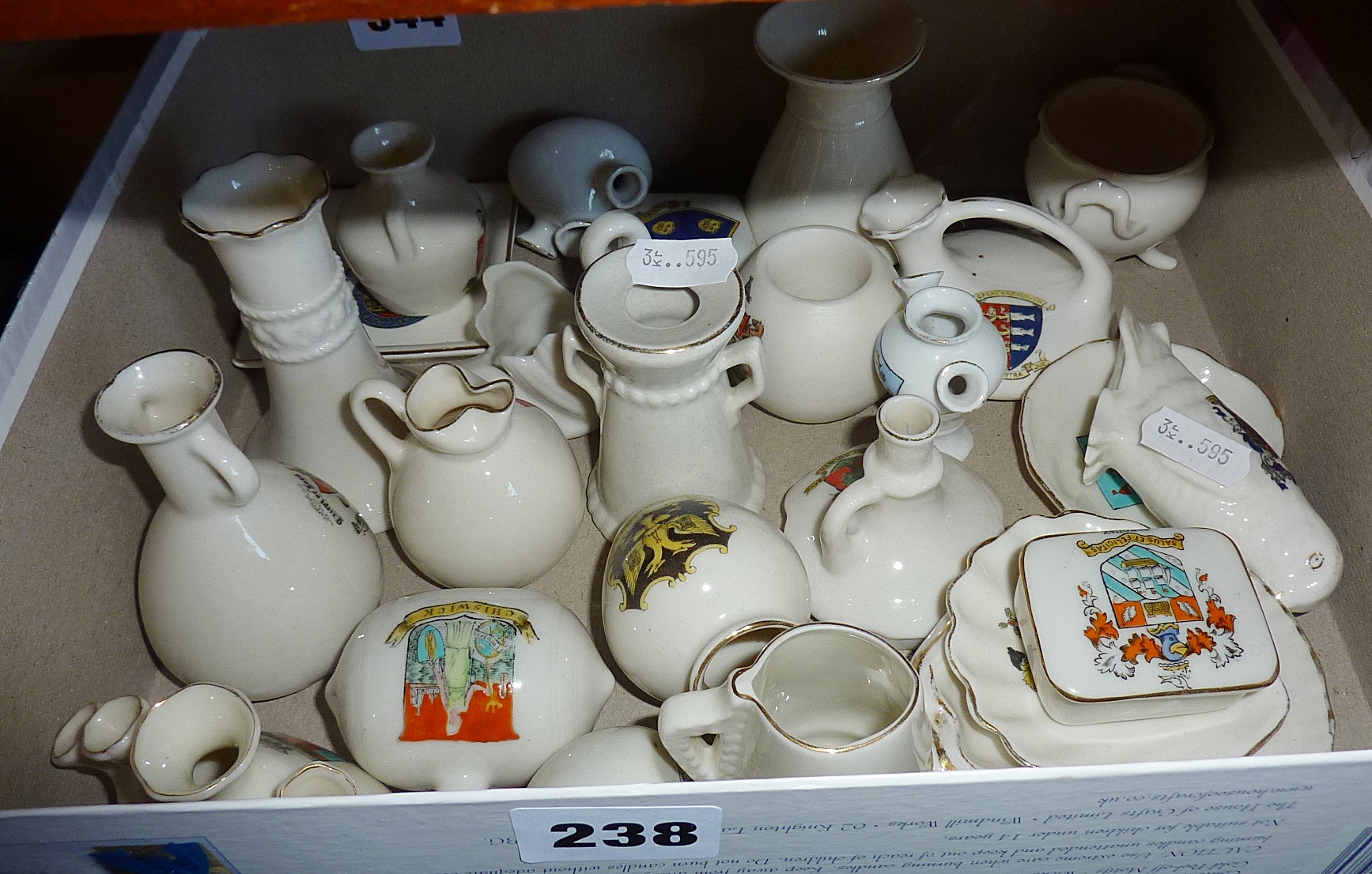 Collection of assorted crested china