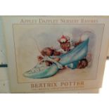 Three colour prints on card of Beatrix Potter characters