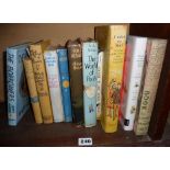 Assorted books inc. "The World of Pooh", "Under the Sun", etc.