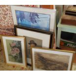 Eight assorted pictures & prints