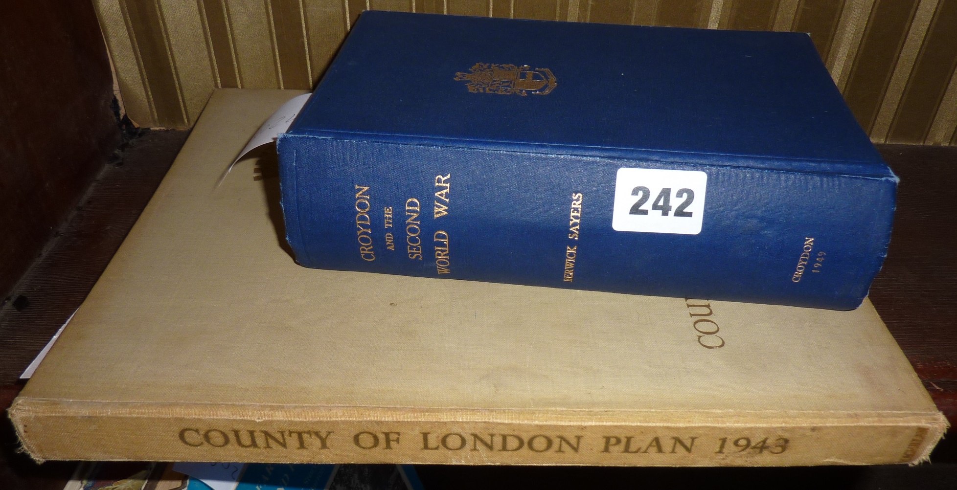 1942 County of London Plan, publisher Macmillan & Co. 1944 and "Croydon and the Second World War",