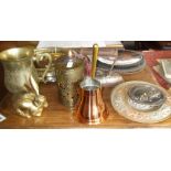 Assorted metalware