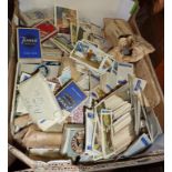 Large collection of loose cigarette cards and old cigarette packets