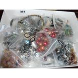 Box of costume jewellery necklaces