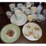 Assorted commemorative china items