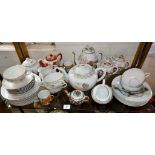 Chinese & Japanese porcelain teaware etc. (one shelf)