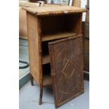 Victorian bamboo single door cupboard