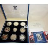 Royal Mint silver proof 1945-1995 Second World War Anniversary International Coin Collection in case