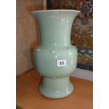 19th c. Chinese porcelain Celadon vase (A/F), approx 31cm high
