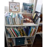 Three shelves of assorted books on Fishing, Angling, Fly-tying etc.