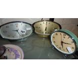Three 1960's Chinese made alarm clocks