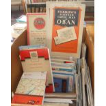 Box of Ordnance Survey & Bartholomews maps
