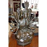 Large Indian bronze Shiva figure, approx 19.5" high