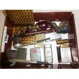 Collection of smoking related items, lighters, pipes inc. Briar, Alco and Falcon, cigarette holder