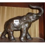 Japanese bronze elephant 9.25" high