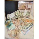 Large collection of bank notes