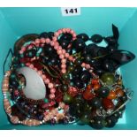 Box of costume jewellery