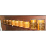 Nine various Hornsea 'Heirloom' storage jars