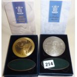 Limited Edition Royal Mint solid hallmarked silver 2001 Calendar Medal depicting Shakespeare, 10