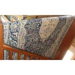 Modern Persian-type rug on blue ground