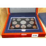 Royal Mint 2007 Executive Proof coin set in wooden box