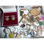 Quantity of antique and contemporary jewellery etc. some silver