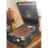 Harrods 1920s HMV wind-up gramophone