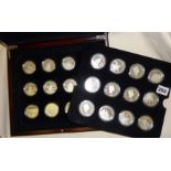 Royal Mint cased set of 12 Silver Proof coins - Legendary Fighting Ships 2005-2007