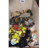 Box of assorted costume jewellery