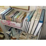 Two shelves of assorted Aircraft books