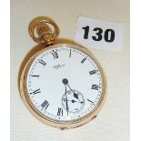 Gold-plated gent's pocket watch by Waltham USA