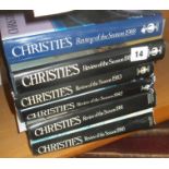 Six Christies Review of the Year books, c. 1980's