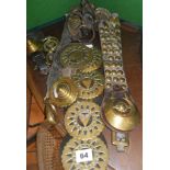 Assorted old horse brasses inc. martingales