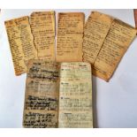 Small 1940 pocket diary written in pencil by Frederick Arthur Hurley (626956) of RAF 142 Squadron