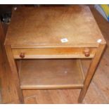 1930's oak side table with drawer