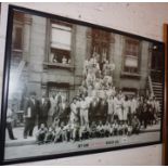 Large black and white poster of "Art Kane Jazz portrait Harlem 1958"