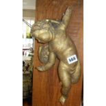 Italian giltwood putti wall ornament (A/F)