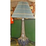 Marianne Starck for Michael Andersen Danish lamp base with fine mosaic glaze, mid century