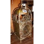 Brass lantern clock