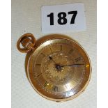 Victorian 18ct gold pocket watch (ticking)