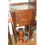 19th c. mahogany pot cupboard