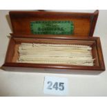 Victorian boxed set of carved ivory spellicans