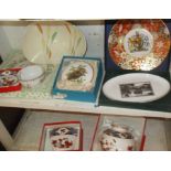 1960's Italian ceramic fruit dish and seven boxed bone china items inc. Royal Worcester and