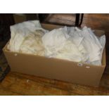 Large quantity of child's christening gowns and large doll's dresses