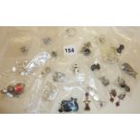 Collection of contemporary .925 silver jewellery - mainly earrings