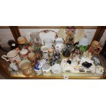 Large collection of assorted china ornaments and mugs