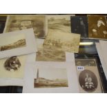 Collection of assorted 19th c. albumen photographs inc. a portrait cabinet card by Robert